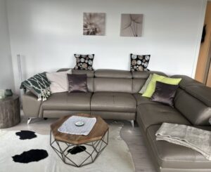 Wohnzimmer Ferienwohnung 20b Goitzsche Couch